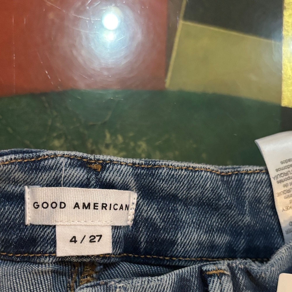 Good American Light Blue Distressed Skinny Jeans - Picture 2 of 5